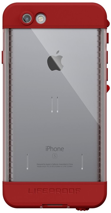 LifeProof Nüüd poudro pro iPhone 6s, odolné, červená_60802898