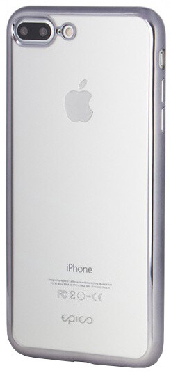 EPICO Pružný plastový kryt pro iPhone 7 Plus BRIGHT - space gray_1572213620