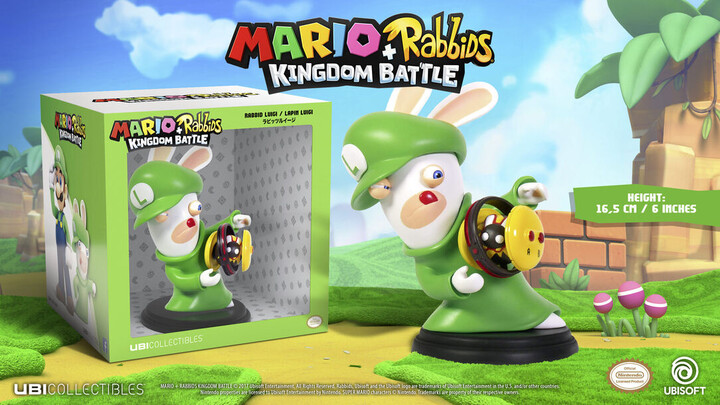 Figurka Mario + Rabbids Kingdom Battle - Rabbid Luigi (16,5cm)_851094796