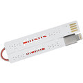PlusUs LifeLink Ultra-portable USB Charge &amp; Sync cable Fits in card slot (18cm) Lightning - White_922909993