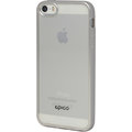 EPICO Pružný plastový kryt pro iPhone 5/5S/SE MATT BRIGHT- stříbrný