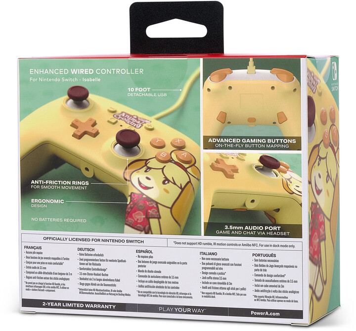 PowerA Enhanced Wired Controller, Animal Crossing: Isabelle (SWITCH)_1035498781