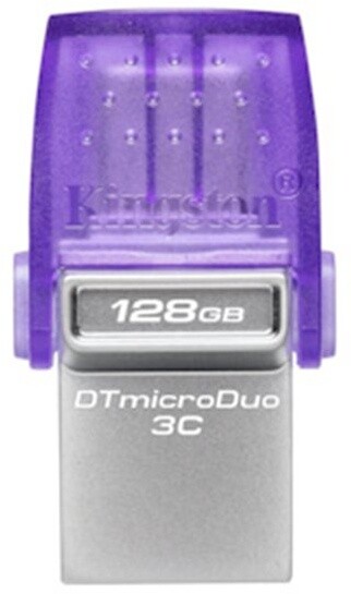Kingston DataTraveler microDuo 3C, 128GB, černá_1736609912