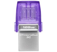 Kingston DataTraveler microDuo 3C, 128GB, černá DTDUO3CG3/128GB