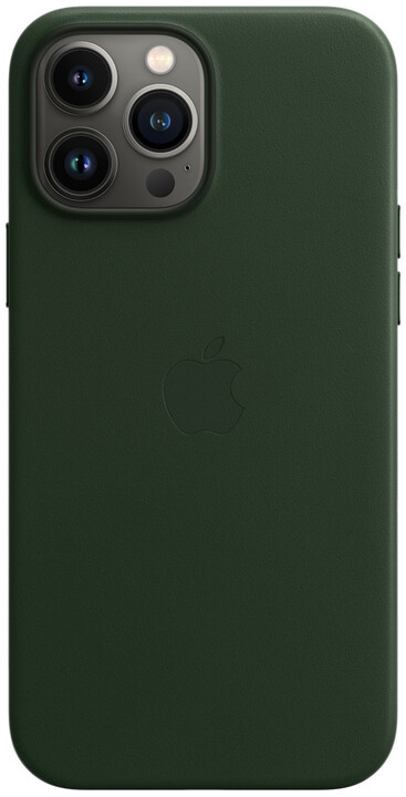 Apple kožený kryt s MagSafe pro iPhone 13 Pro Max, sekvojově zelená_1323074791