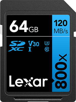 Lexar Professional 800x UHS-I U1 (Class 10) SDXC 64GB_34299770