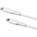 FIXED nabíjecí a datový kabel Liquid silicone USB-C - Lightning, MFi, PD, 0.5m, bílá_946696958