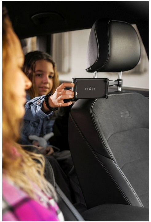 FIXED univerzální držák Tab Passenger 2 pro tablet, na opěrku hlavy, nastavitelné rameno, černá_847801472