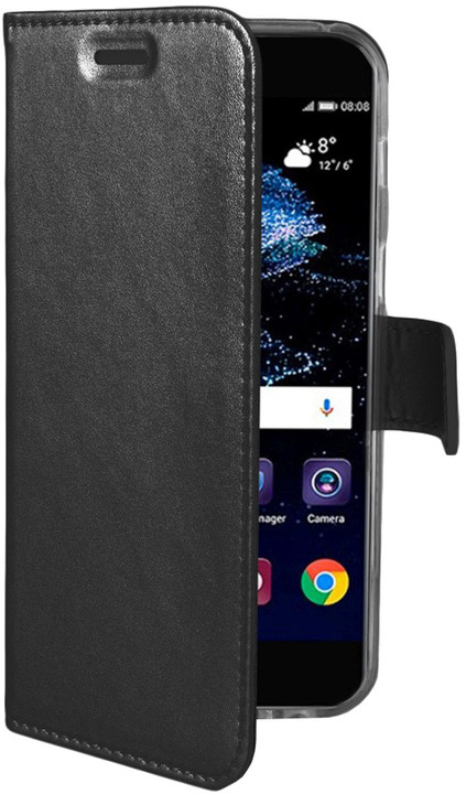 CELLY Air ultra tenké pouzdro typu kniha pro Huawei P10 Plus, PU kůže, černé_1090580988