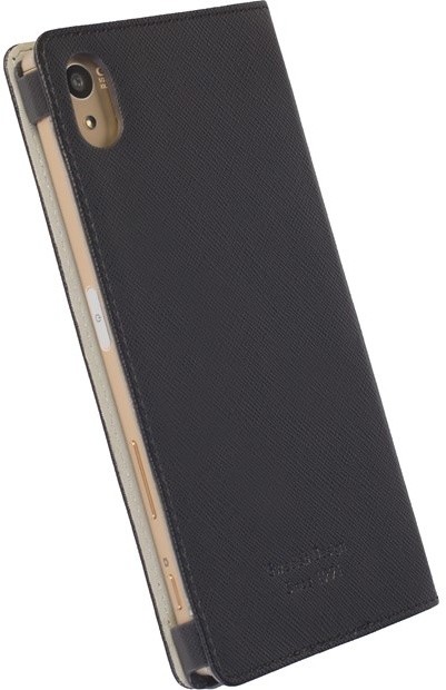 Krusell flipové pouzdro MALMÖ FolioCase pro Sony Xperia Z5 Compact, černá_2092507035