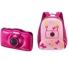 Nikon Coolpix S32, Backpack Kit, růžová_2054027323