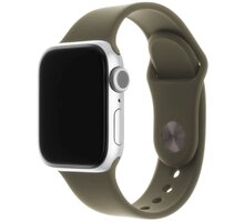 FIXED silikonový řemínek pro Apple Watch 38/40/41mm, 2 velikosti, olivová_639435118