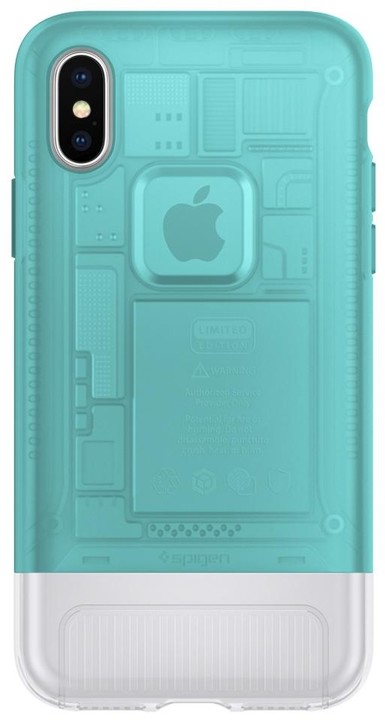 Spigen Classic C1 pro iPhone X, tyrkysová_535698488