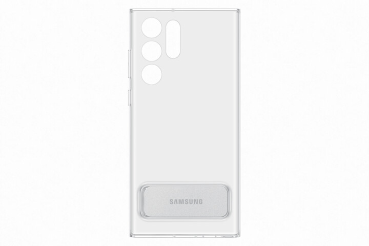 Samsung průhledný zadní kryt se stojánkem pro Galaxy S22 Ultra, transparentní_46375053