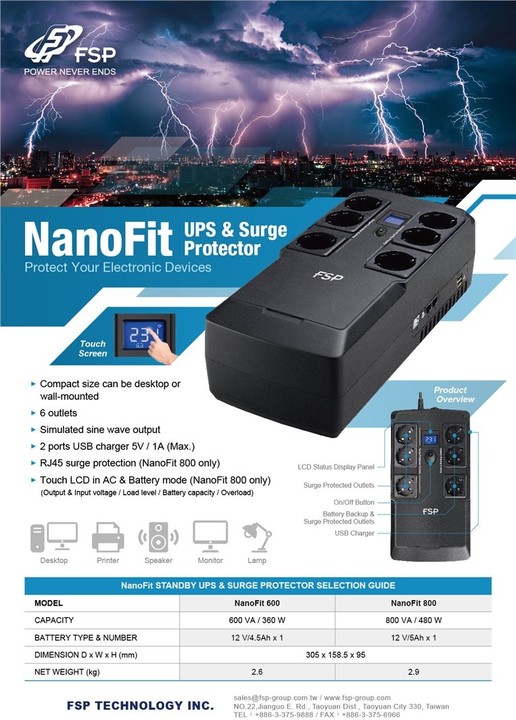 FSP NanoFit 600, 600 VA_1507700823