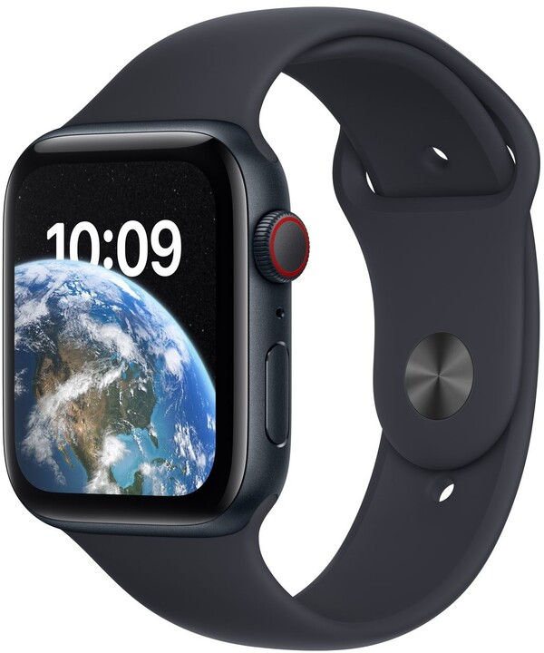 Apple Watch SE 2022,Cellular, 44mm, Midnight, Midnight Sport Band_65185556