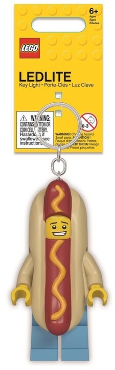 Klíčenka LEGO Iconic Hot Dog, svítící figurka_1265679962