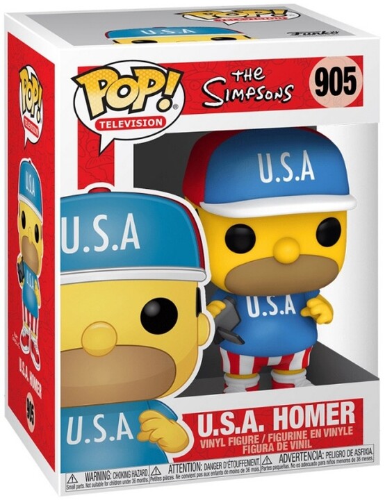 Figurka Funko POP! Simpsons - U.S.A. Homer_1042022555