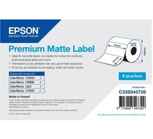 Epson ColorWorks role pro pokladní tiskárny, Premium Matte, 76x127mm, 960ks C33S045726