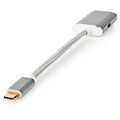 Nedis adaptér USB-C - Displayport (M/F), 4K@60Hz, 20cm, bílá_1918677938