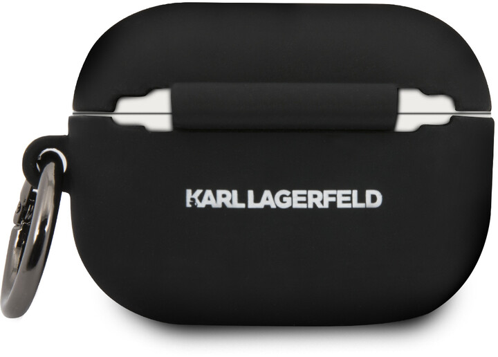 Karl Lagerfeld silikonový kryt pro Airpods Pro, černá