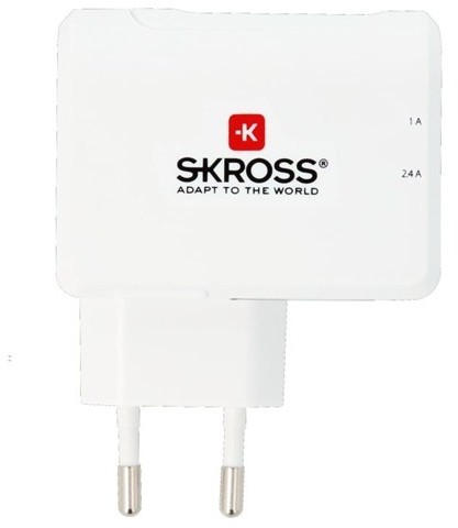 SKROSS Euro USB nabíjecí adaptér, 3400mA, 2x USB výstup_2039031960