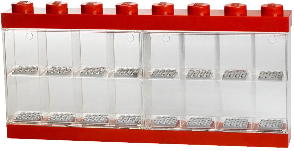 Sběratelská skříňka LEGO na 16 minifigurek, červená_283523112