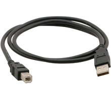 C-TECH kabel USB A-B 1,8m 2.0, černá