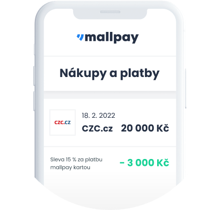 sleva v přehledu nákupů