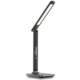 IMMAX LED stolní lampička Kingfisher/ 9W/ 450lm/ 12V/1A/ sklápěcí rameno/ USB/ černá_1809413725