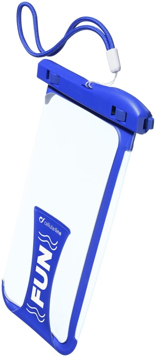 CellularLine vodotěsné univerzální pouzdro pro mobilní telefony VOYAGER 2019, modrá_1692533401