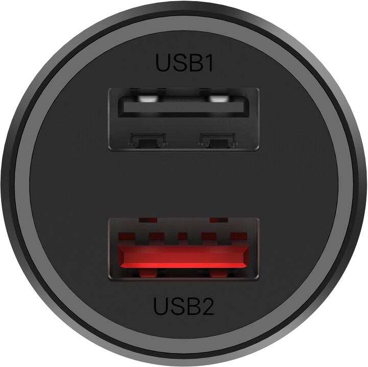 Xiaomi nabíječka do auta, 2x USB 3.0, 37W, černá_1252362175