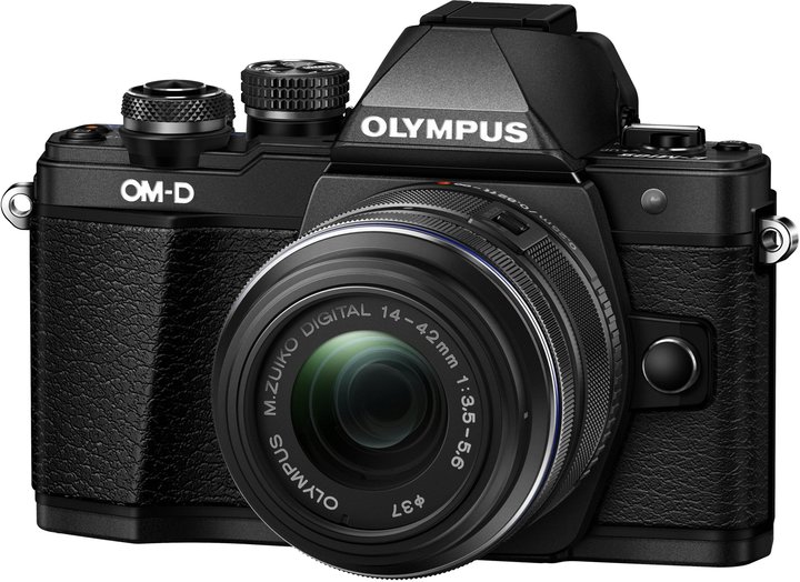 Olympus E-M10 Mark II + 14-42mm EZ + 40-150mm R, černá/černá_1881298452