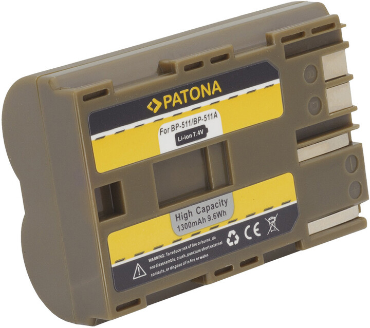 Patona baterie pro Canon, BP-511 1300mAh_1969481772