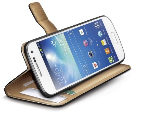 CELLY Wally pro Samsung Galaxy S4 Mini, PU kůže, černá_1400315163