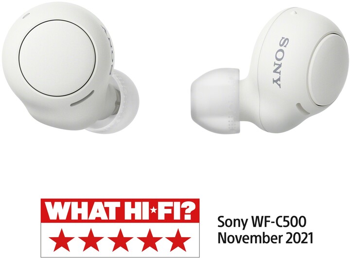 Sony WF-C500, bílá