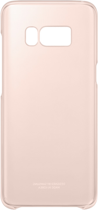 Samsung S8+, Poloprůhledný zadní kryt, růžová_1392143945