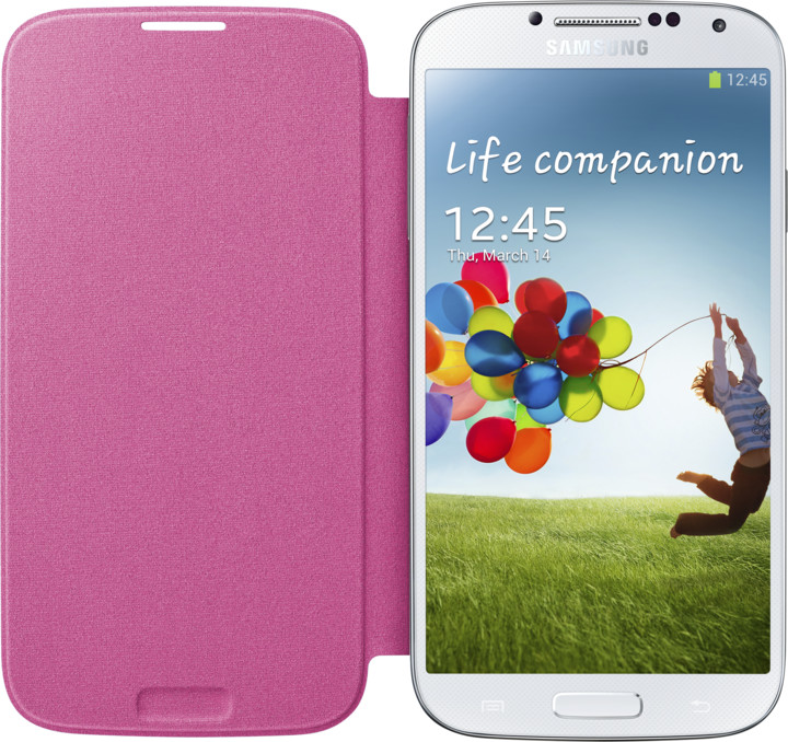 Samsung flip EF-FI950BPEG pro Galaxy S 4, růžová_652162523