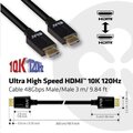 Club3D kabel HDMI 2.1, M/M, 4K@120Hz, 8K@60Hz, Ultra High Speed, 3m, černá_493943159