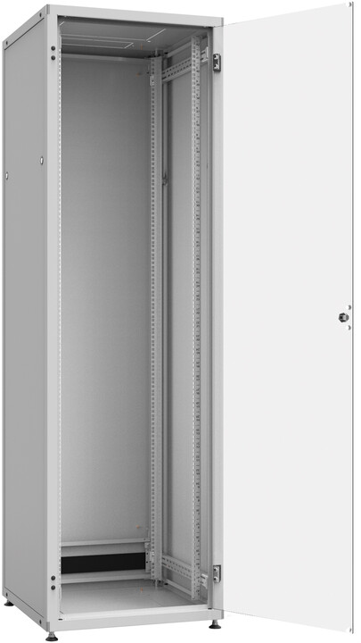 Solarix LC-50 42U, 600x1000 RAL 7035, skleněné dveře, 1-bodový zámek_878326000
