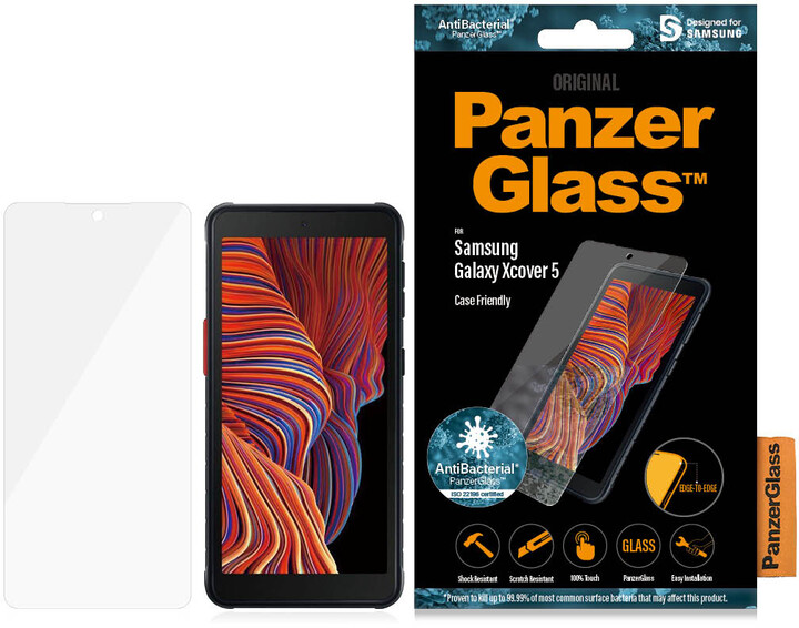 PanzerGlass Edge-to-Edge pro Samsung Galaxy Xcover 5, antibakteriální, čirá_2062744424
