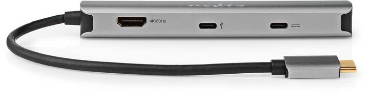 Nedis Multiportový adaptér USB-C, 2xUSB-A, 2xUSB-C, HDMI, RJ45_1545011493
