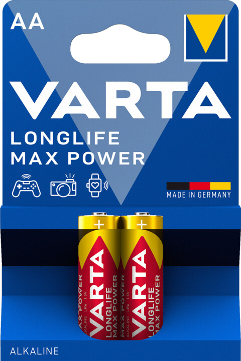 VARTA baterie Longlife Max Power AA, 2ks