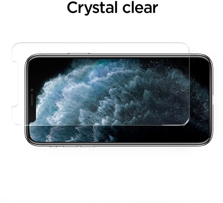 Spigen ochranné sklo AlignMaster Glas.tR pro Apple iPhone 11/XR, 2 ks, čirá_95668840