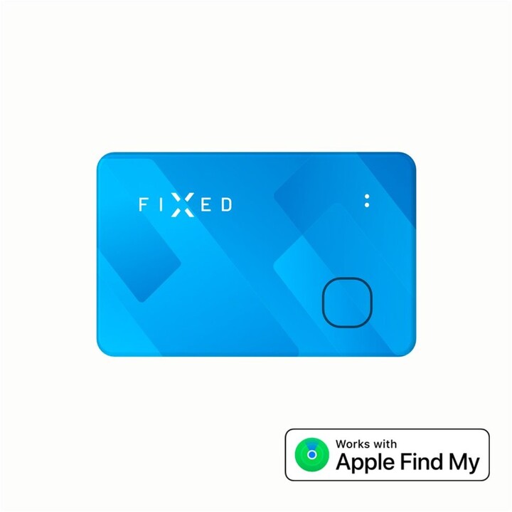 FIXED Smart tracker Tag Card s podporou Find My, bezdrátové nabíjení, modrá_666665177