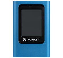 Kingston IronKey Vault Privacy 80 - 480GB, modrá_1534406503