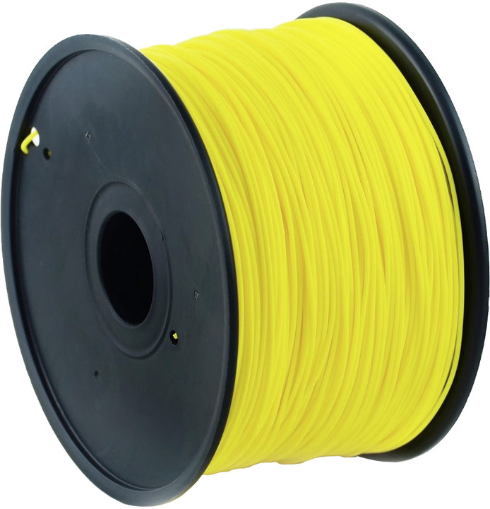 Gembird tisková struna (filament), PLA, 1,75mm, 0,6kg, žlutá_1327592362