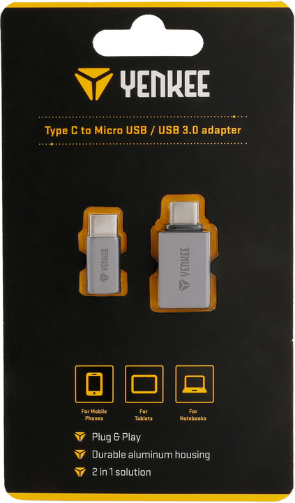 YENKEE YTC 021 USB C na Micro USB, USB A_1902238290