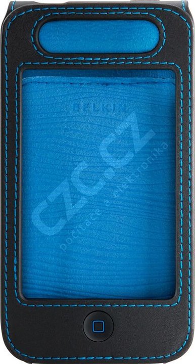 Belkin kožené pouzdro pro iPhone 4, černé_163839846