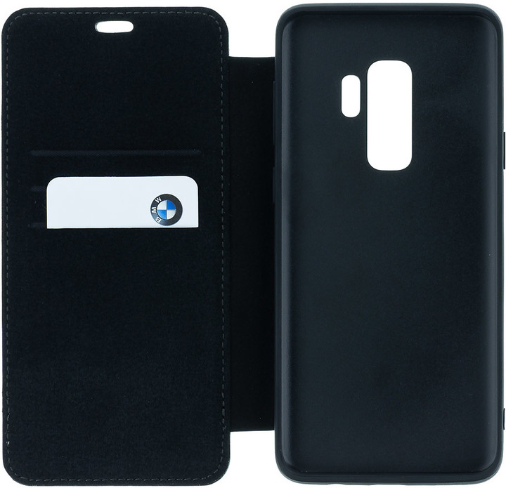 BMW Signature Real Leather Book Case pro Samsung G965 Galaxy S9 Plus - Black_600333750